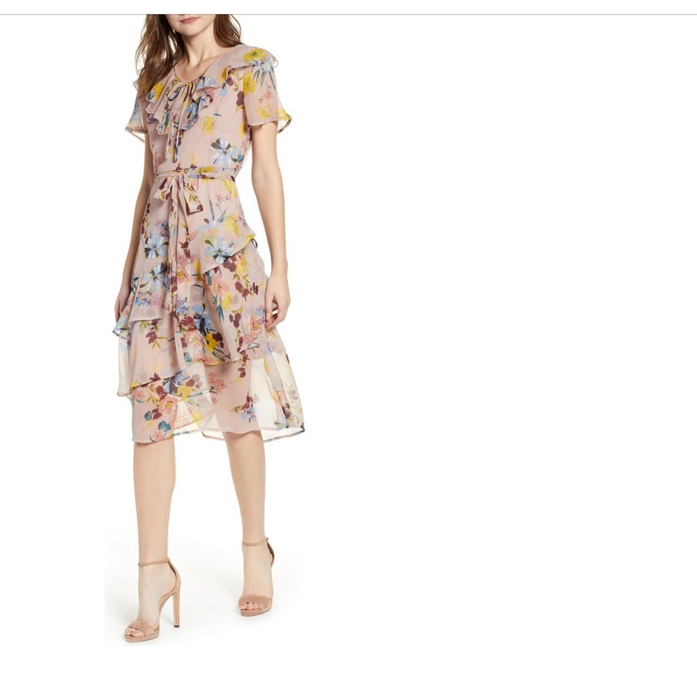 Band of Gypsies Sunny Floral Print Dress
